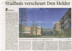 Artikel wat niet verscheen in Den Helder